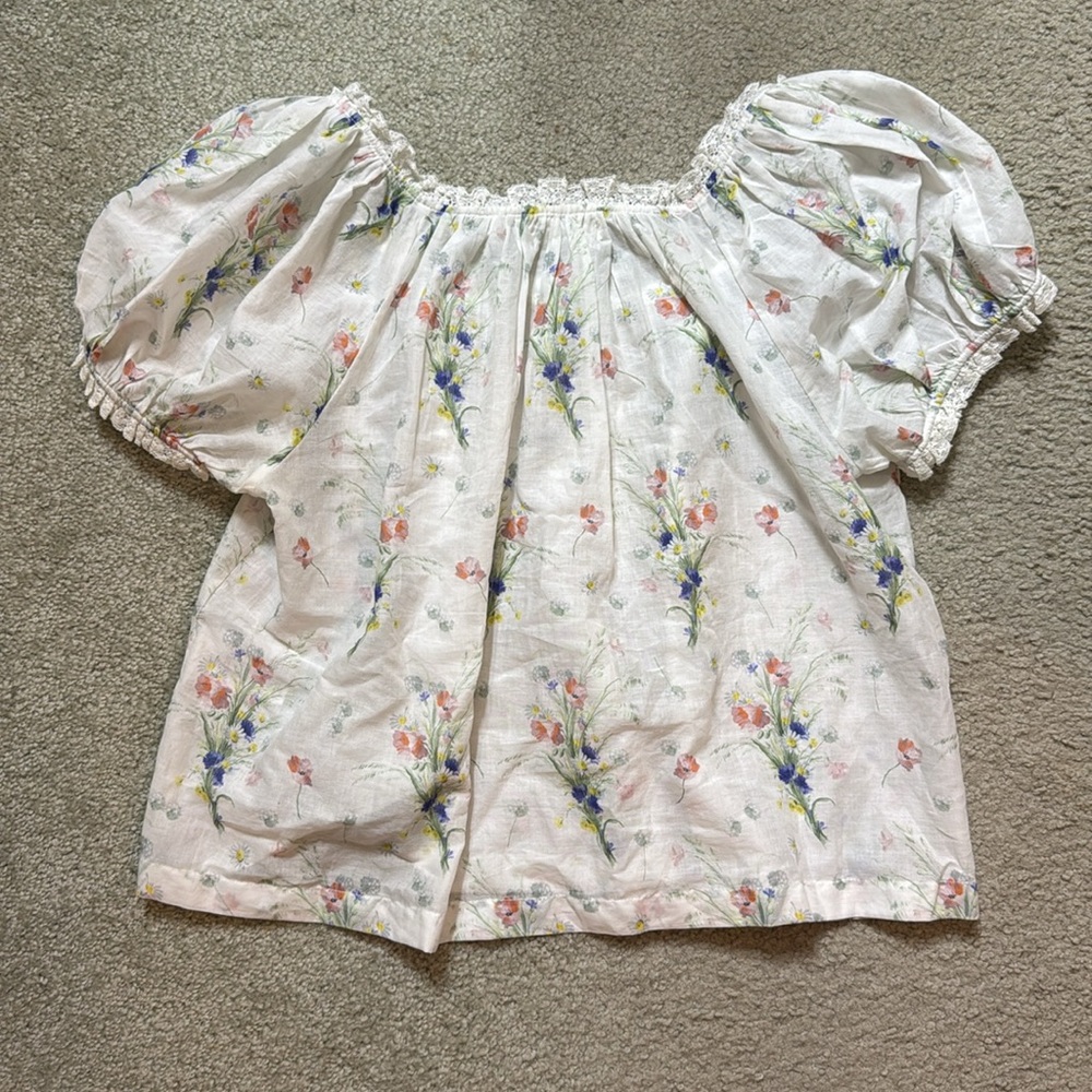 DOEN Frederica Top in Painted Bouquet XS - Picture 4 of 4